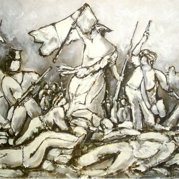 Disegno intitolato "LIBERTE 2" da Jacques Troupel, Opera d'arte originale, Resina