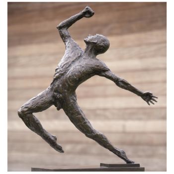 Skulptur mit dem Titel "Escape" von Jacques Vanroose, Original-Kunstwerk, Bronze