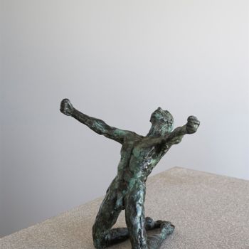 Γλυπτική με τίτλο "Victory" από Jacques Vanroose, Αυθεντικά έργα τέχνης, Μπρούντζος