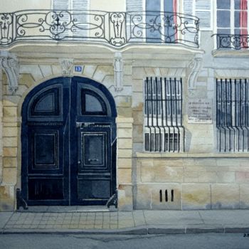 Painting titled "19 quai de Bourbon." by Jacques Bouquet, Original Artwork