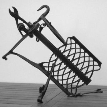 Sculpture intitulée "Un certain regard" par Jacques Egli, Œuvre d'art originale, Métaux