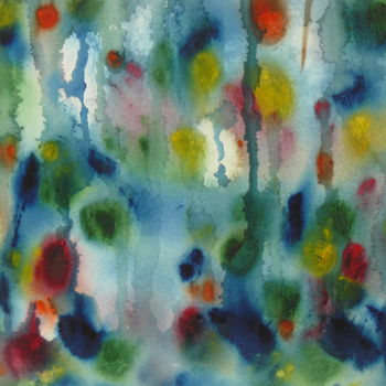 Painting titled "Monotype" by Jacques Paulus, Original Artwork, Watercolor