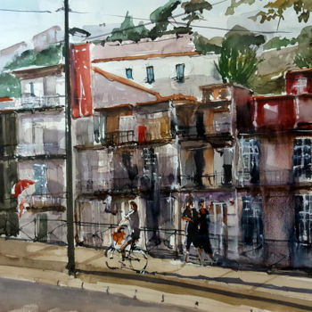 제목이 "Oporto"인 미술작품 Jacques Villares로, 원작, 수채화