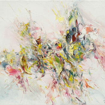 Pittura intitolato "Abstrait 1" da Jacquiot, Opera d'arte originale, Olio