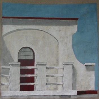 Painting titled "Balcony" by Jacquotte Gaignault, Original Artwork