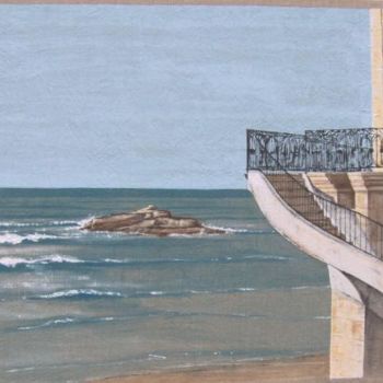 Картина под названием "Mirasol, Biarritz" - Jacquotte Gaignault, Подлинное произведение искусства