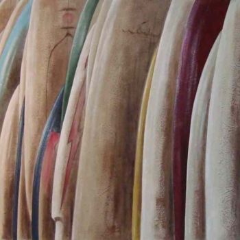 "DONOVON'S SURFBOARDS" başlıklı Tablo Jacquotte Gaignault tarafından, Orijinal sanat