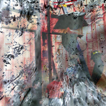 Digitale Kunst mit dem Titel "Ground zero : Croix…" von Jade Vuaillat Laurent, Original-Kunstwerk, Andere