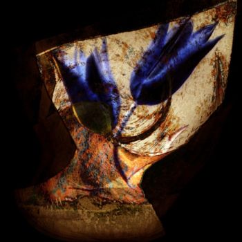 Digitale Kunst getiteld "chenal bleu 0035 (1…" door Jade Vuaillat Laurent, Origineel Kunstwerk, Digitaal Schilderwerk