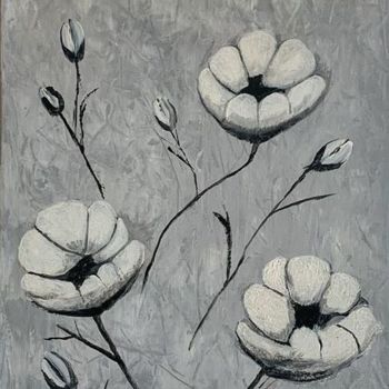 Pittura intitolato "Flowers" da Jean André D, Opera d'arte originale, Acrilico