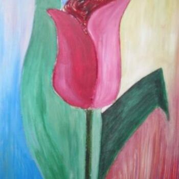 Peinture intitulée "tulip" par Jadranka Cikic, Œuvre d'art originale