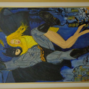 Painting titled "731-batman-resgate-…" by J.Afonso, Original Artwork