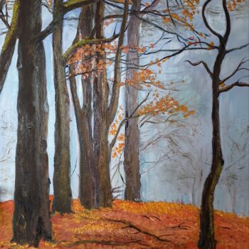 Malarstwo zatytułowany „Jesienna zaduma” autorstwa Jaga Rudnicka, Oryginalna praca, Olej