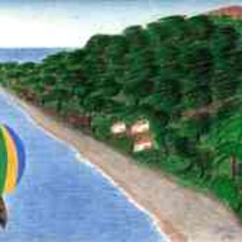 Drawing titled "La Isla Divina" by Jagsartes, Original Artwork