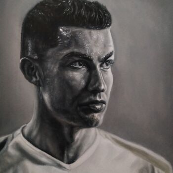 Pintura titulada "Cristiano the legend" por Jahangir Seyidov, Obra de arte original, Oleo Montado en Bastidor de camilla de…