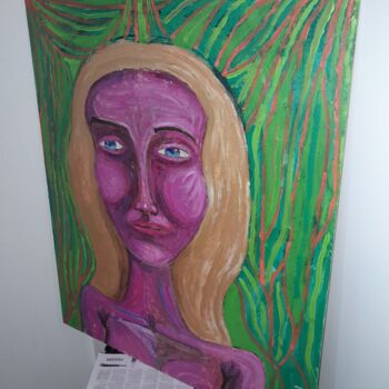 Malarstwo zatytułowany „Purple haze” autorstwa Jai Rezzoug, Oryginalna praca, Akryl