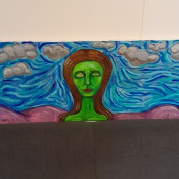 Pittura intitolato "Purple Hills" da Jai Rezzoug, Opera d'arte originale, Acrilico