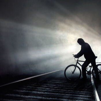 Photography titled "Ciclista" by Jaime O'Ryan, Original Artwork, Digital Photography