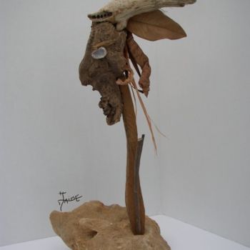 Sculpture intitulée "L'INDIEN" par Jaime Garcia, Œuvre d'art originale