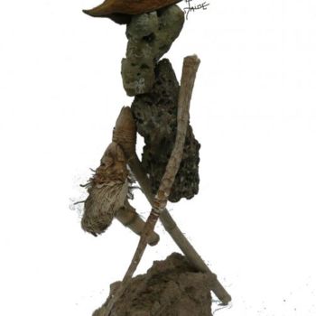 Sculpture intitulée "LE BOUCANIER A PIED" par Jaime Garcia, Œuvre d'art originale