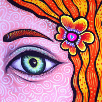 Peinture intitulée "Eye Candy" par Jaime Carbo, Œuvre d'art originale, Acrylique