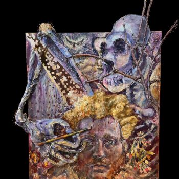 Pittura intitolato "Vessel" da Jake Sheykhet, Opera d'arte originale, Olio
