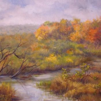 Painting titled "Blackledge River, M…" by Elizabeth Sennett, Original Artwork, Oil