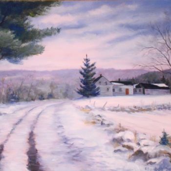 Painting titled "Palermo Winter" by Elizabeth Sennett, Original Artwork, Oil