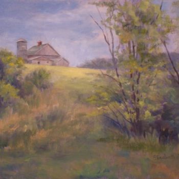 Malerei mit dem Titel "Bolton Farm" von Elizabeth Sennett, Original-Kunstwerk, Öl