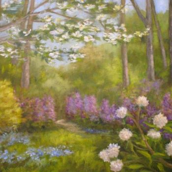 Pintura intitulada "Springtime Beauty" por Elizabeth Sennett, Obras de arte originais, Óleo