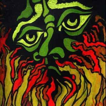 Pittura intitolato "Burning" da Aa Juan Lleras, Opera d'arte originale