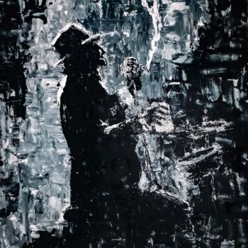 Peinture intitulée "Jazz" par Jam Kanarsky, Œuvre d'art originale, Acrylique
