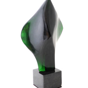 Skulptur mit dem Titel "Euphoria" von Jamal Alyousif, Original-Kunstwerk, Glas
