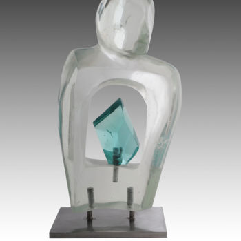 Sculpture intitulée "Nostalgia" par Jamal Alyousif, Œuvre d'art originale, Verre