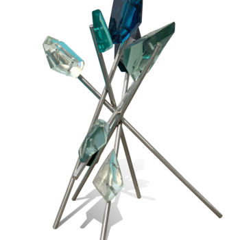 Sculpture titled "Fragmented Memory" by Jamal Alyousif, Original Artwork, Glass