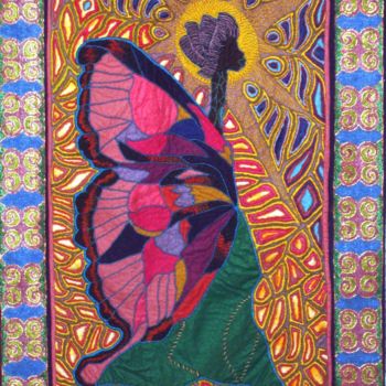 Textile Art titled "Nok.jpg" by James Brown, Jr., Original Artwork