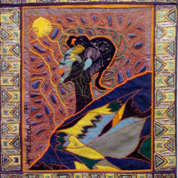Textile Art titled "Zamani.jpg" by James Brown, Jr., Original Artwork