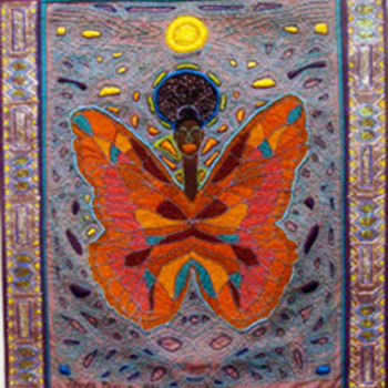Textile Art titled "Benin-2.jpg" by James Brown, Jr., Original Artwork