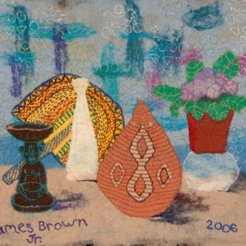「Artfacts-in-the-Wil…」というタイトルのテキスタイルアート James Brown, Jr.によって, オリジナルのアートワーク