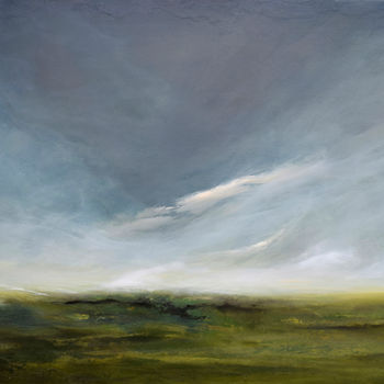 Картина под названием "Morning Dew" - James Rooney, Подлинное произведение искусства, Масло Установлен на Деревянная панель