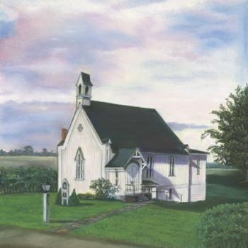Painting titled "Griswold Chapel" by James Sheehy, Original Artwork