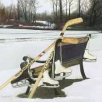 Painting titled "January Thaw" by James Sheehy, Original Artwork