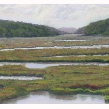 Painting titled "Ocean Marsh" by James Sheehy, Original Artwork