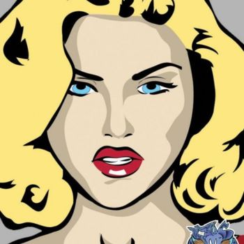 Arte digital titulada "Anna Nicole Smith" por Jms Designs, Obra de arte original