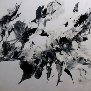 Malarstwo zatytułowany „Composition 006” autorstwa Jamotte, Oryginalna praca, Atrament