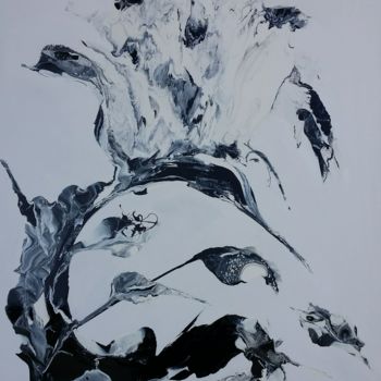 Malarstwo zatytułowany „Composition 010” autorstwa Jamotte, Oryginalna praca, Atrament