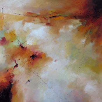 Painting titled "'Fantasy Landscape2…" by Jan Aanstoot, Original Artwork, Oil Mounted on Aluminium