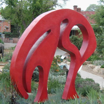 Скульптура под названием "Morning Slumber" - Jan And Jo Moore, Подлинное произведение искусства, Металлы