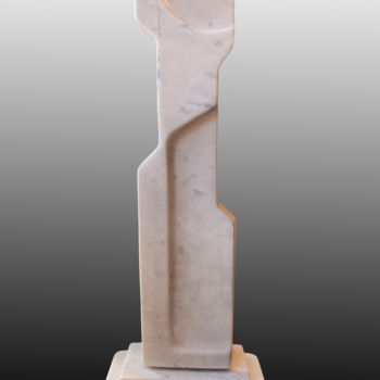 Sculpture titled "Magdalena • Carrara…" by Jan And Jo Moore, Original Artwork, Stone