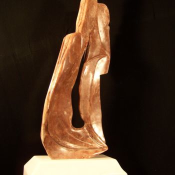 Sculpture titled "“Emergence”--Alabas…" by Jan And Jo Moore, Original Artwork, Stone